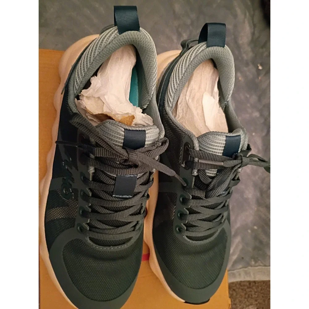 Ryka Podflow Deep Sea Green  Mesh Women's Walking Sneakers Lace Up Eco-Conscious